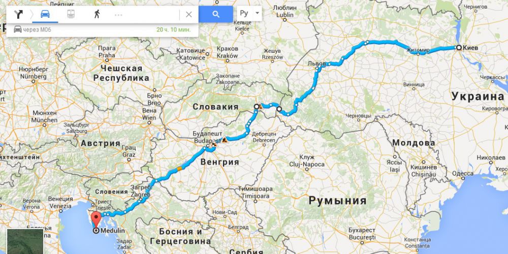 план маршрута