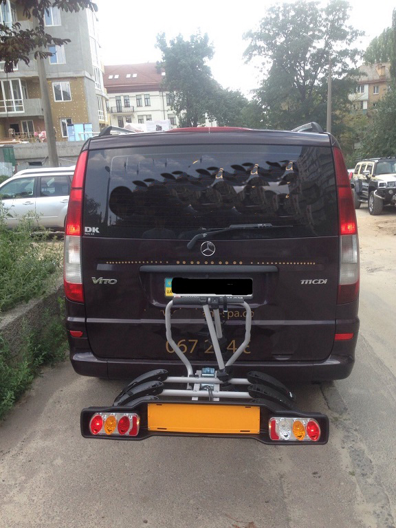 Платформа для перевозки велосипедов Peruzzo Siena Fix-3 на Mercedes Vito