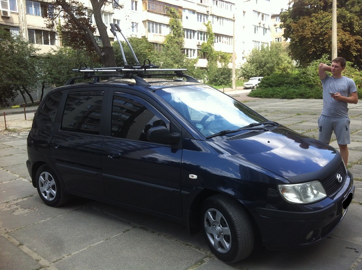 Багажник CarStyle Rails StreamStyle+крепление Thule FreeRide 532 на Hyundai Matrix