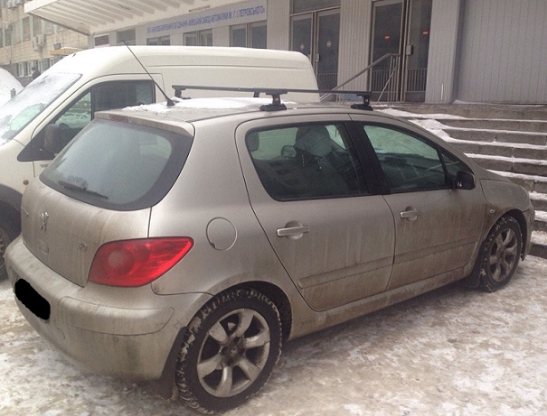 Багажник Amos C-15 Stl на Peugeot 307