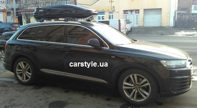 Багажник Thule Edge 959 и бокс Thule Touring 600 Black на Audi Q7