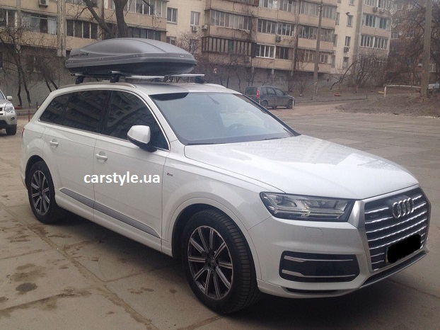 Багажник Thule-753 Stream и бокс Terra Drive-480 на Audi Q7