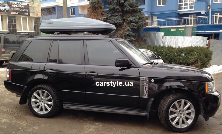 Бокс Thule Touring 600 (серый) на Land Rover Vogue