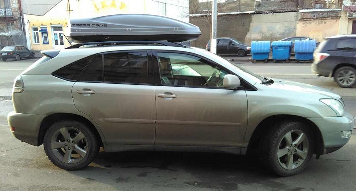Бокс Terra Drive-480 (серый) на Lexus RX 300