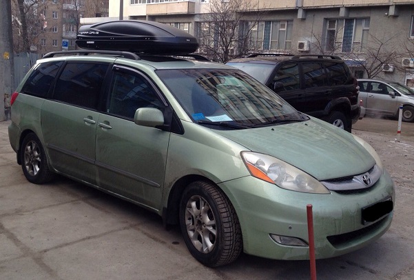 Бокс Terra Drive-480 (черный) на Toyota Sienna